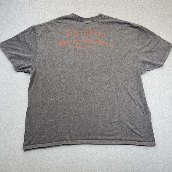 Harley Davidson 2011 Chandler AZ Mens 3XL - 4XL Gray T-Shirt USA Y2K READ - Picture 6 of 9